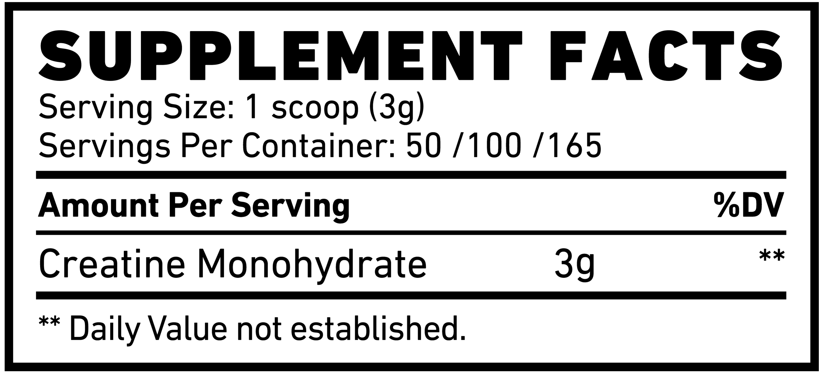 skeleton-nutrition-creatine-monohydrate-supplement-facts | Skeleton Nutrition