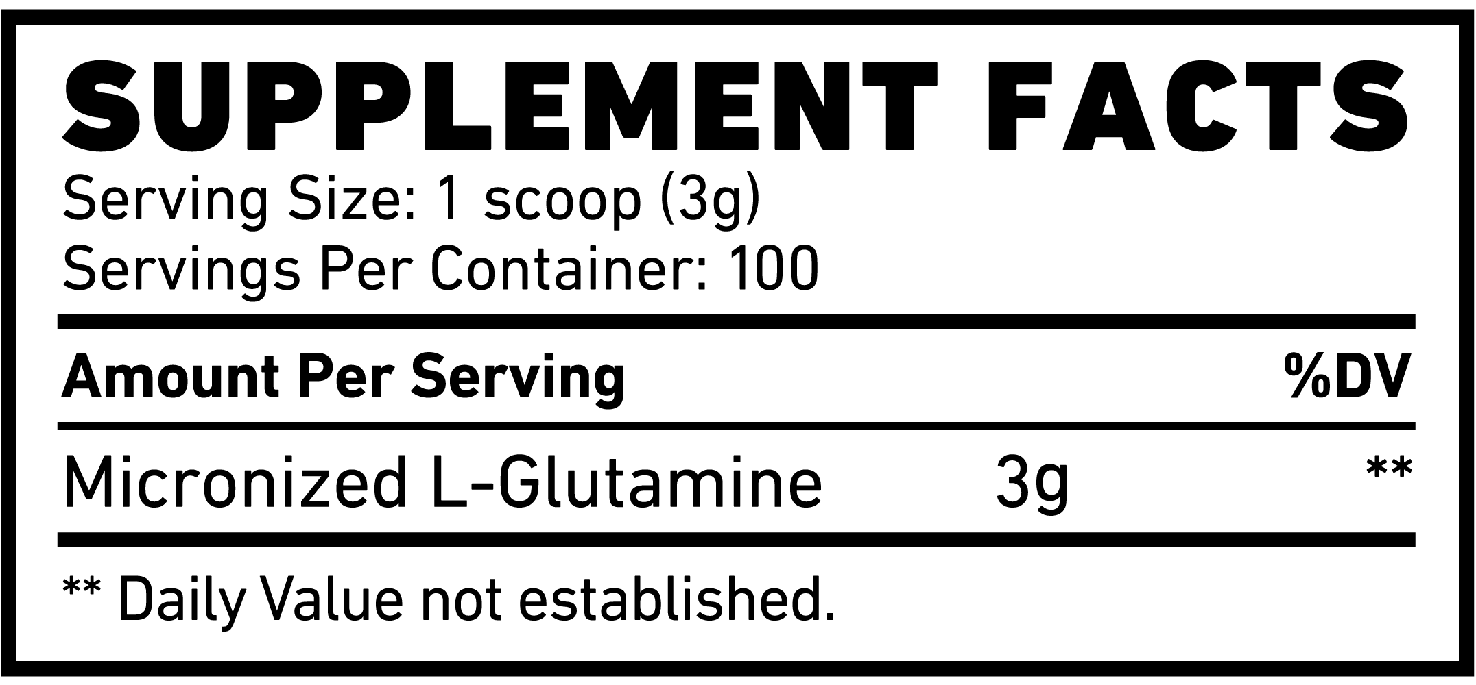 skeleton-nutrition-glutamine-supplement-fact | Skeleton Nutrition