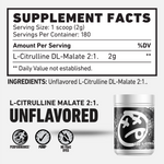 CitrullineMalateSupplementFacts | Skeleton Nutrition