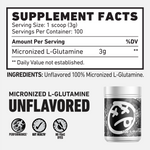 MicronaizedGlutamineSupplementFacts | Skeleton Nutrition