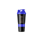 Blue SKELETON® Smart Shaker with leak-proof lid for mixing protein shakes and supplements.