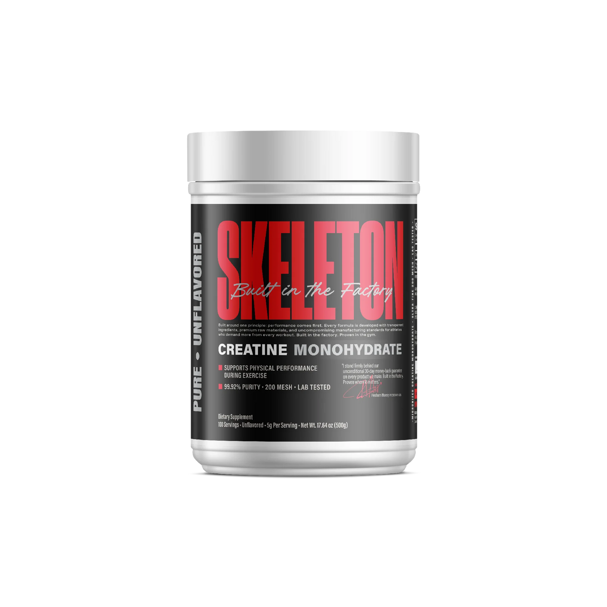 Skeleton Nutrition Creatine Monohydrate 500g – pure micronized creatine
