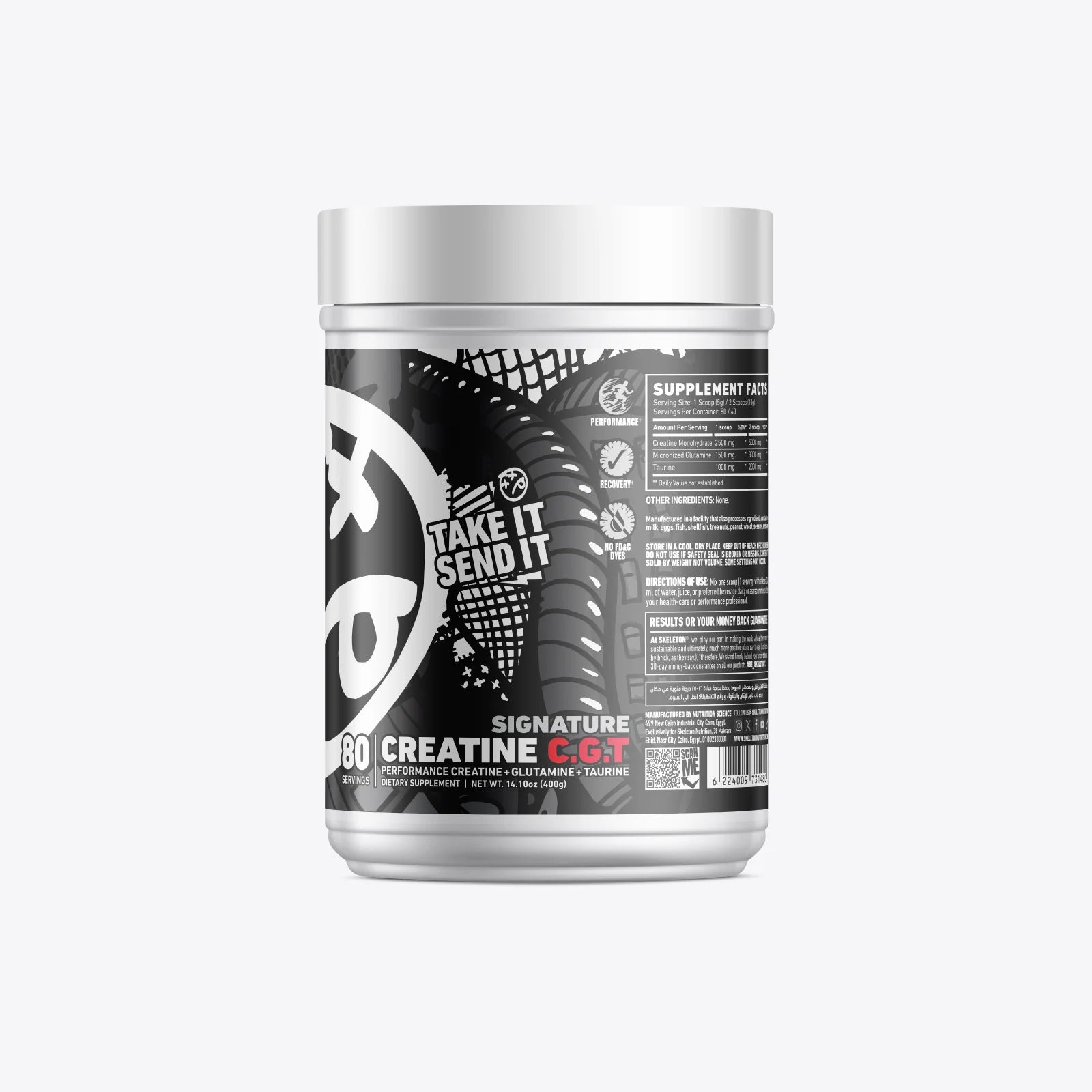 SKELETON® Creatine CGT Right Side View