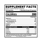SKELETON KARBOGEN 50 Supplement Facts Panel with Carbohydrates, Electrolytes, Serving Size, Hydration and Endurance Support Information