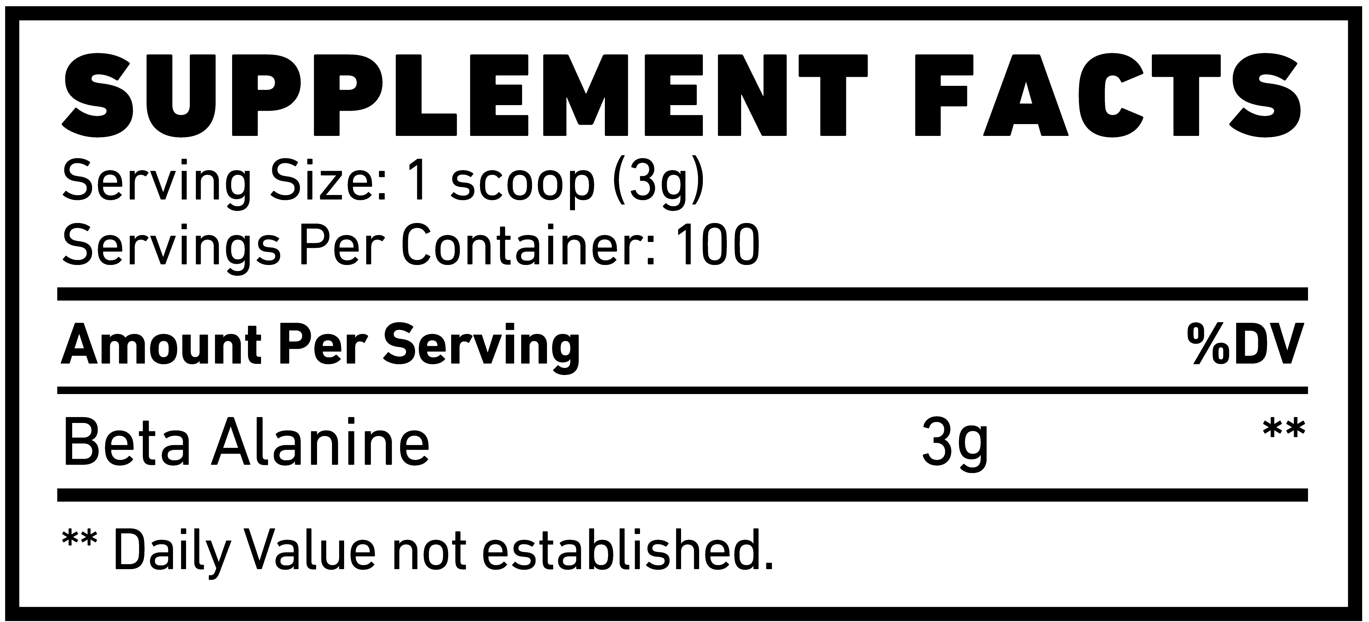 skeleton-nutrition-beta-alanine-supplement-facts | Skeleton Nutrition