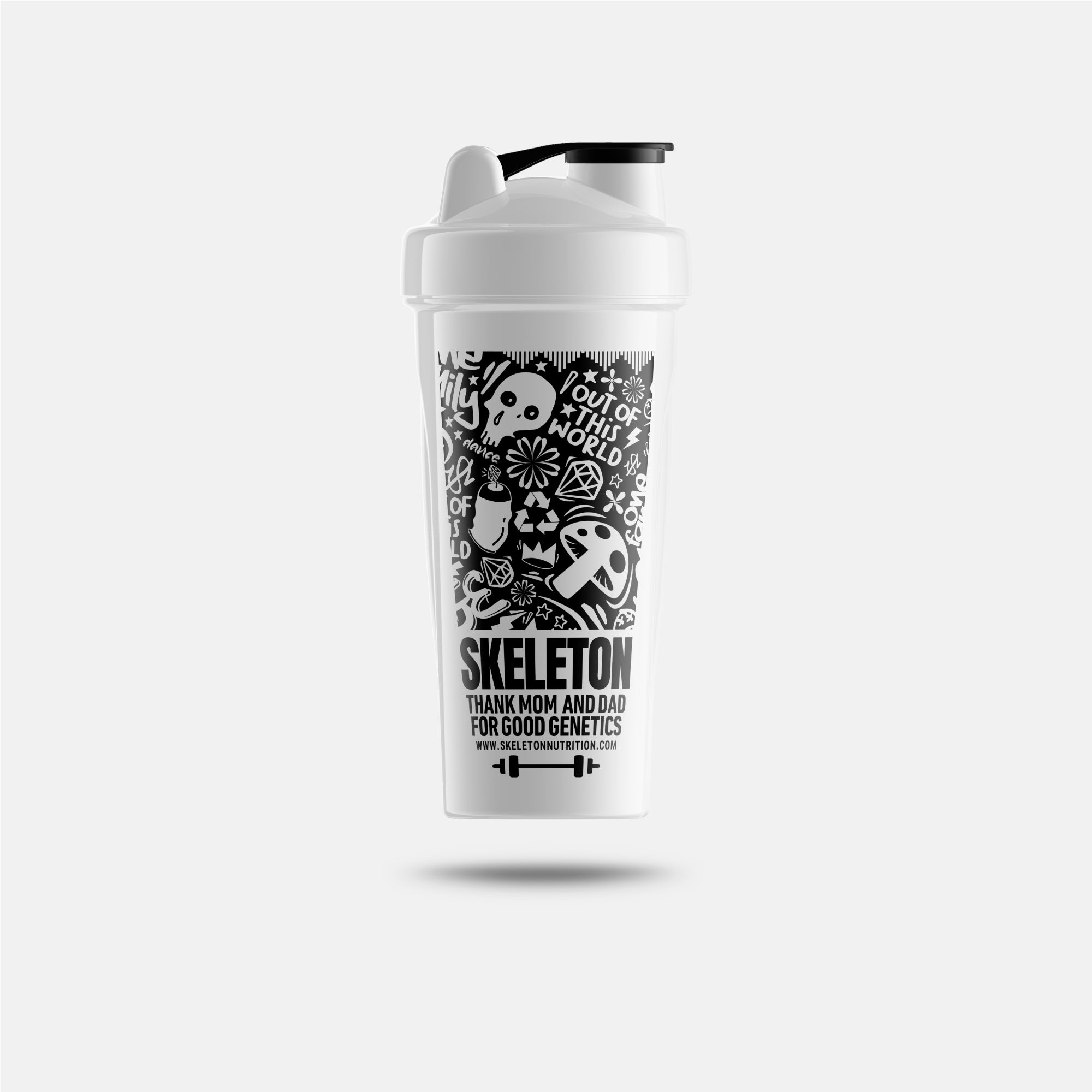 skeleton-nutrition-tattoo-shaker-white-egypt | Skeleton Nutrition