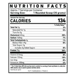 SKELETON Whey Protein Supplement Facts Panel with Protein Content, Ingredients, Amino Acid Profile, Serving Size and Nutrition Information