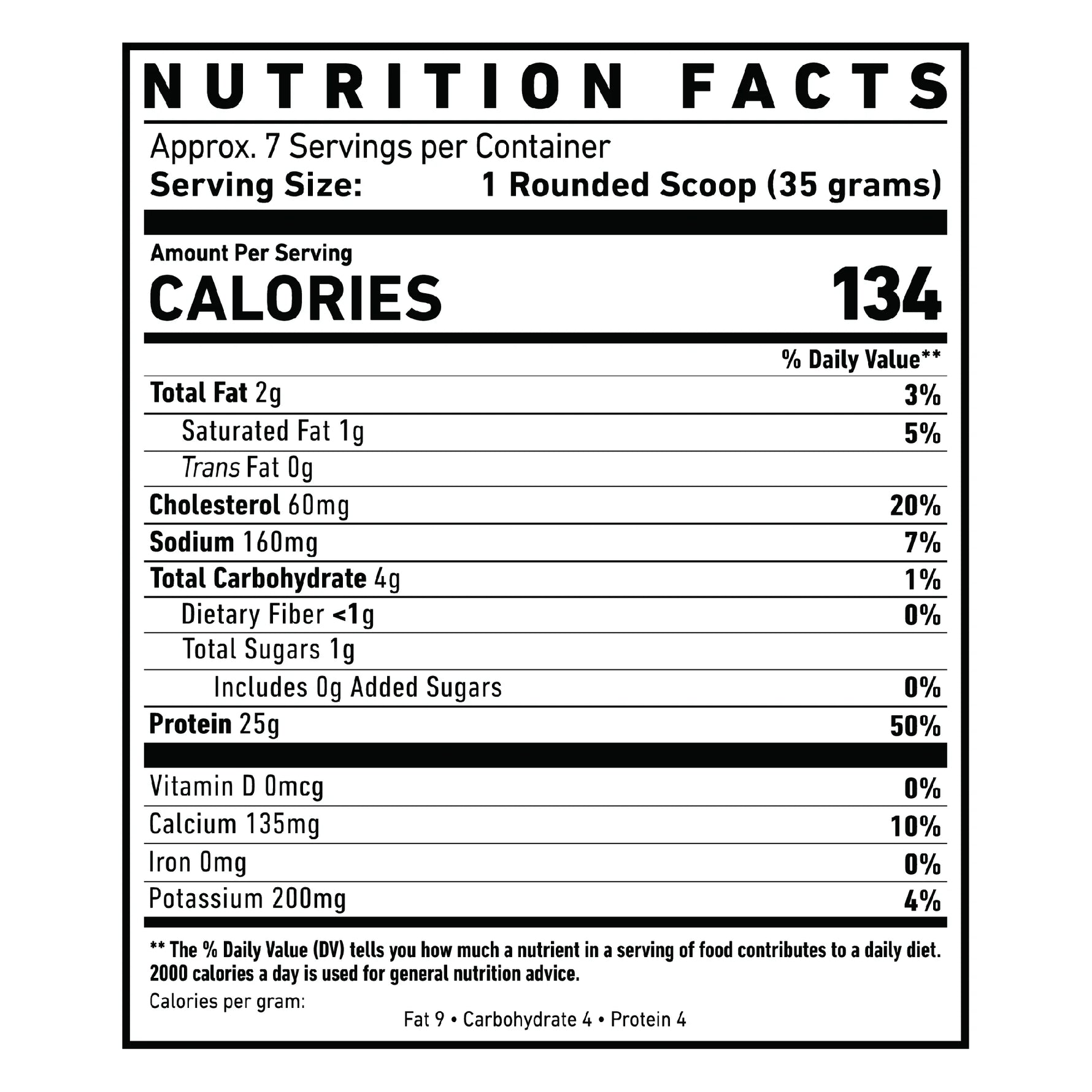 SKELETON Whey Protein Supplement Facts Panel with Protein Content, Ingredients, Amino Acid Profile, Serving Size and Nutrition Information