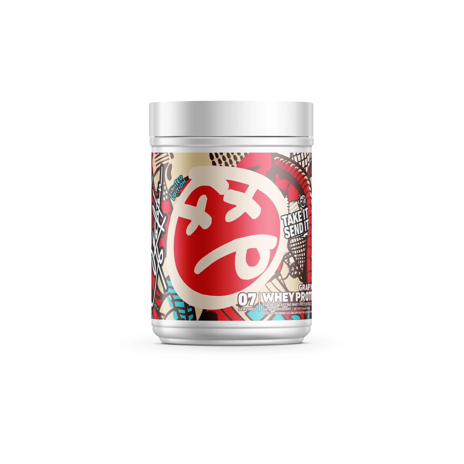 SKELETON® Whey Protein Strawberry supplement container for muscle recovery and protein support
